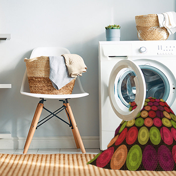 Machine Washable Transitional Red Rug in a Washing Machine, wshpat770org