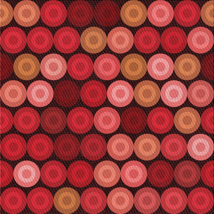 Round Machine Washable Transitional Red Rug, wshpat770rd