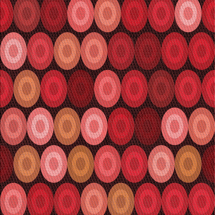 Patterned Red Rug, pat770rd