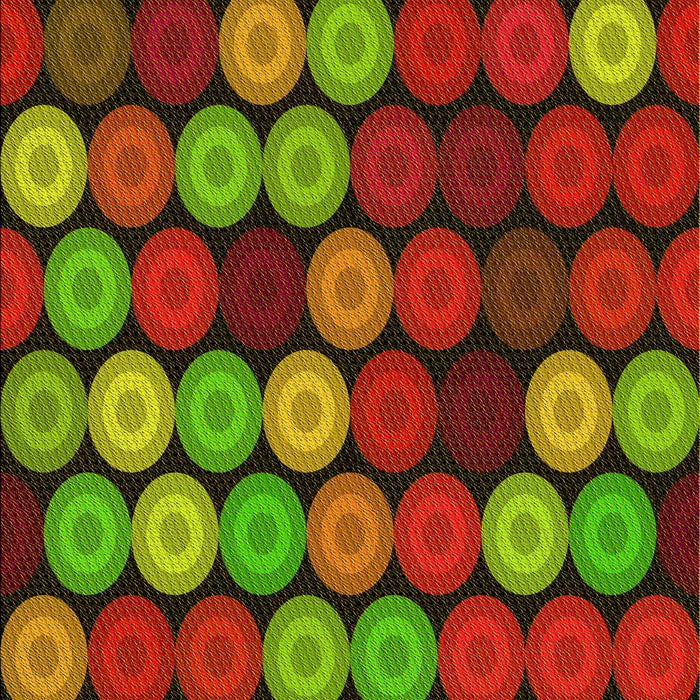 Patterned Tomato Red Rug, pat770yw