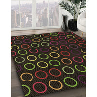 Patterned Chocolate Brown Rug, pat771brn