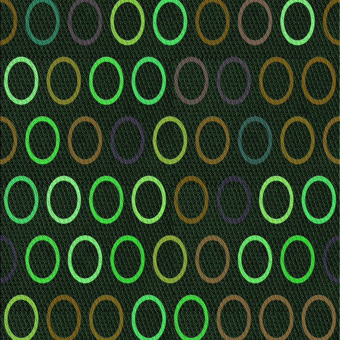 Patterned Black Rug, pat771grn