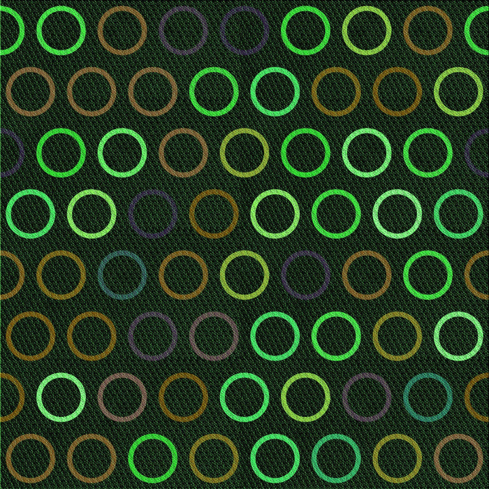 Round Machine Washable Transitional Black Rug, wshpat771grn