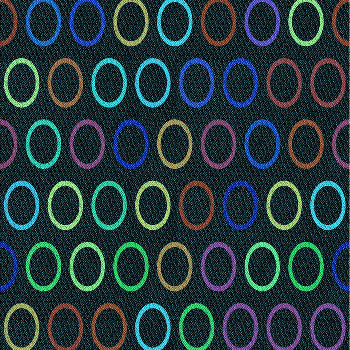 Patterned Black Rug, pat771lblu