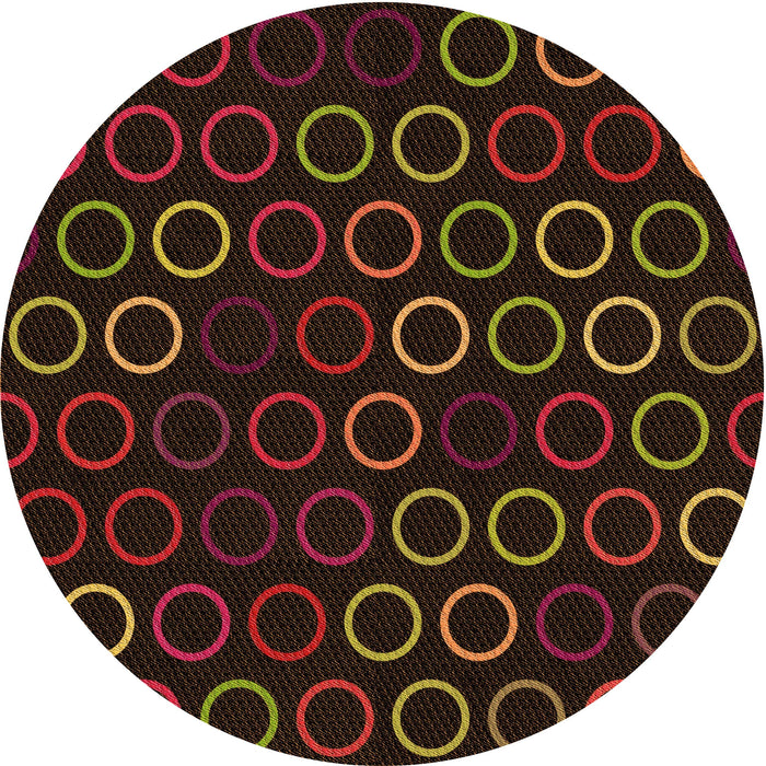 Square Machine Washable Transitional Chocolate Brown Rug in a Living Room, wshpat771org