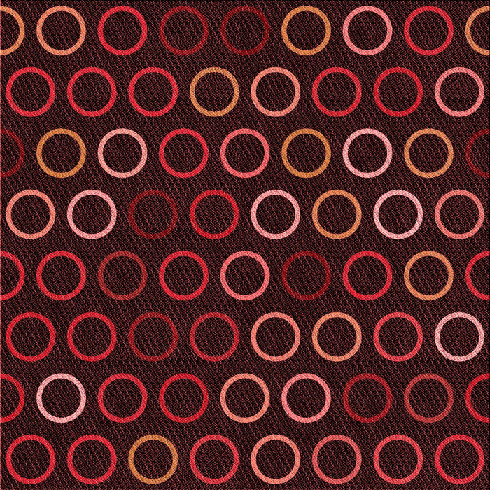 Round Machine Washable Transitional Saffron Red Rug, wshpat771rd