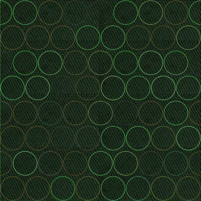 Round Patterned Deep Emerald Green Rug, pat772grn