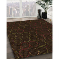 Patterned Black Brown Rug, pat772org