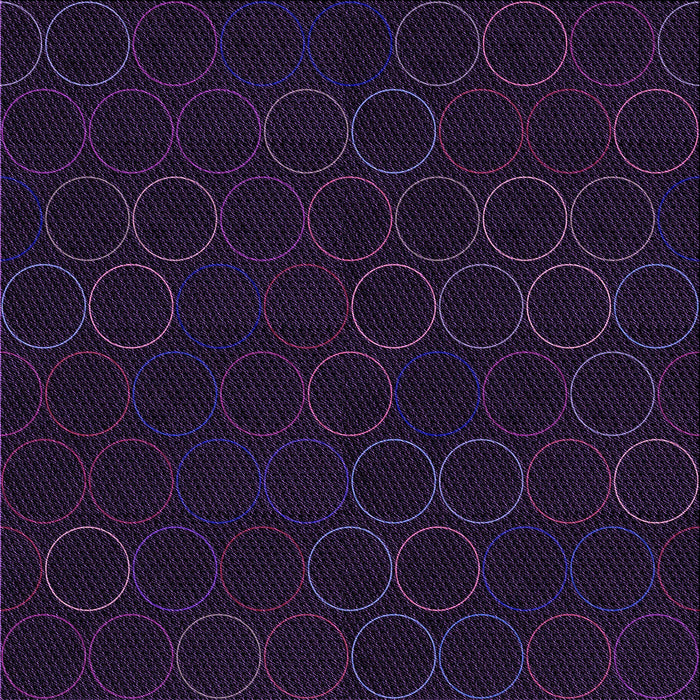 Round Patterned Purple Rug, pat772pur