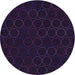 Square Patterned Purple Rug, pat772pur