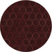 Square Machine Washable Transitional Chocolate Brown Rug in a Living Room, wshpat772rd
