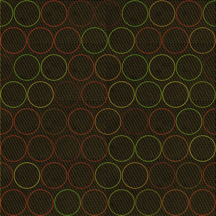 Round Machine Washable Transitional Black Rug, wshpat772yw