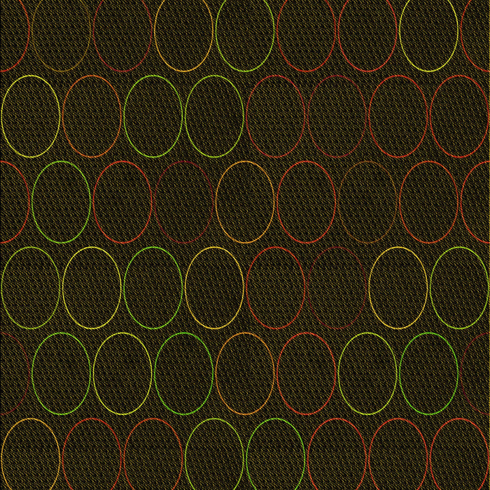 Patterned Black Rug, pat772yw