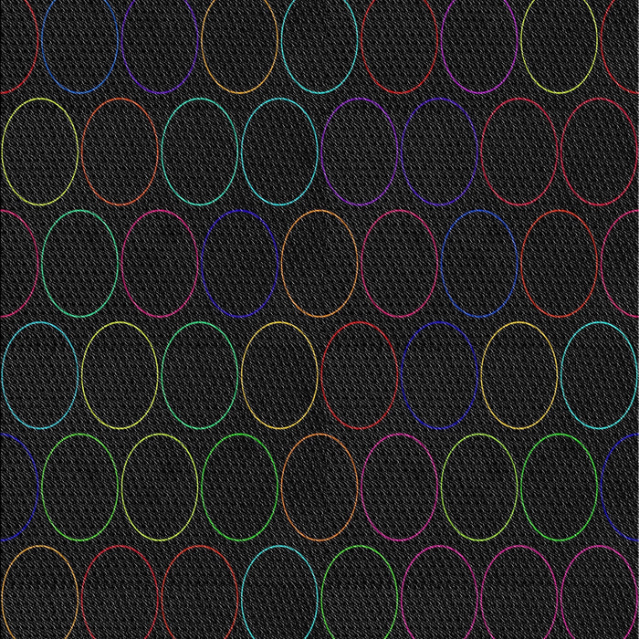 Patterned Light Black Novelty Rug, pat772