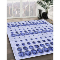 Patterned Blue Rug, pat773blu