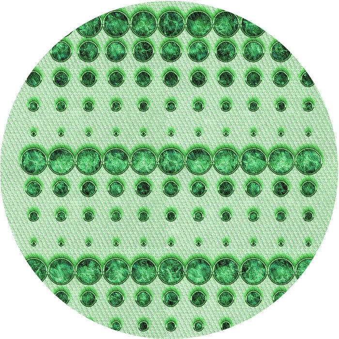Square Machine Washable Transitional Green Rug in a Living Room, wshpat773grn