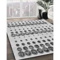 Patterned Platinum Gray Rug, pat773gry