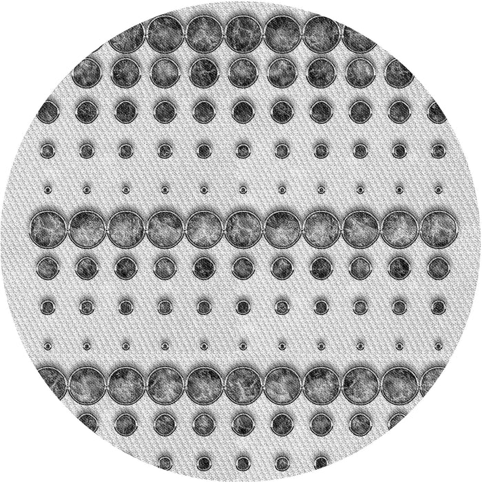 Square Patterned Platinum Gray Rug, pat773gry