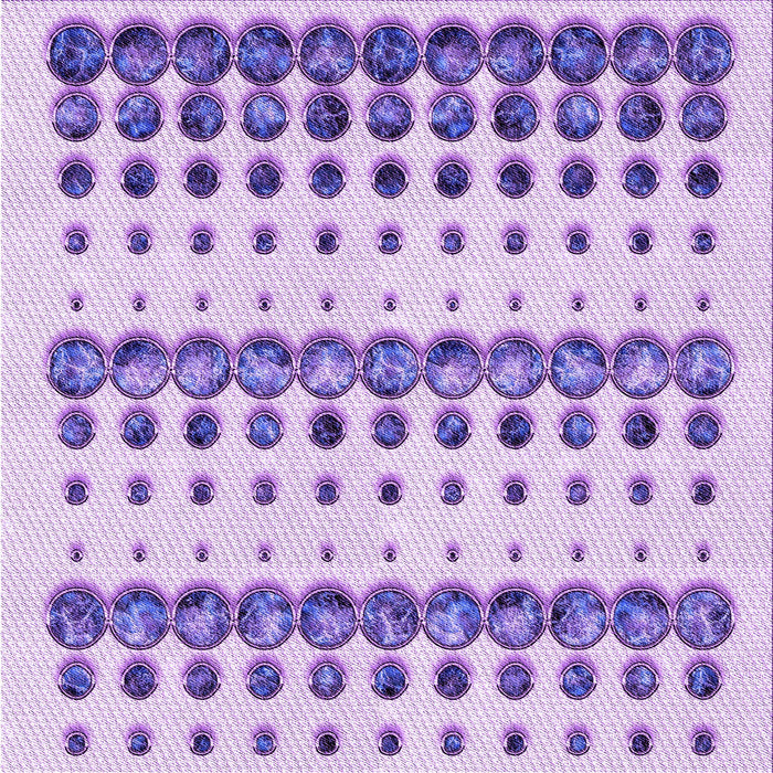 Round Machine Washable Transitional Blossom Pink Rug, wshpat773pur