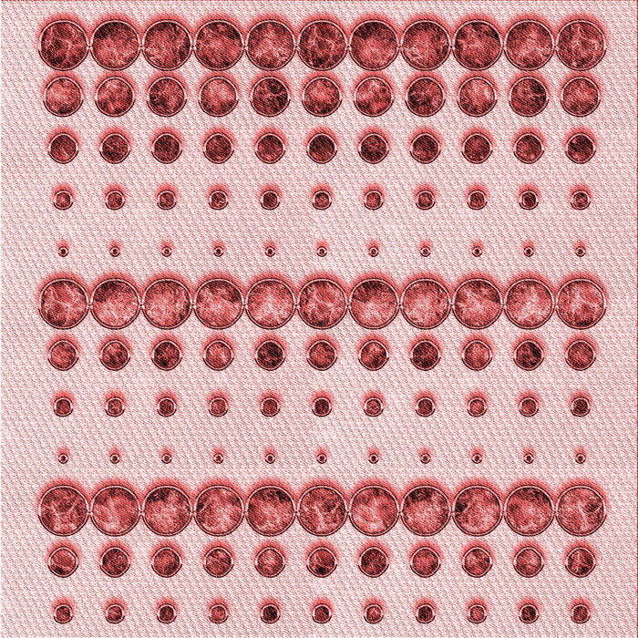 Round Machine Washable Transitional Pink Rug, wshpat773rd