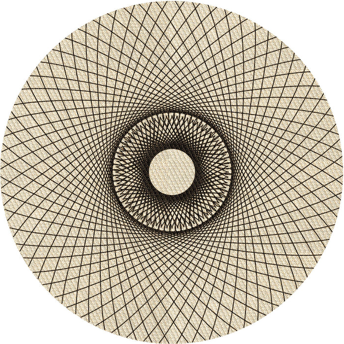 Square Patterned Brown Rug, pat774brn