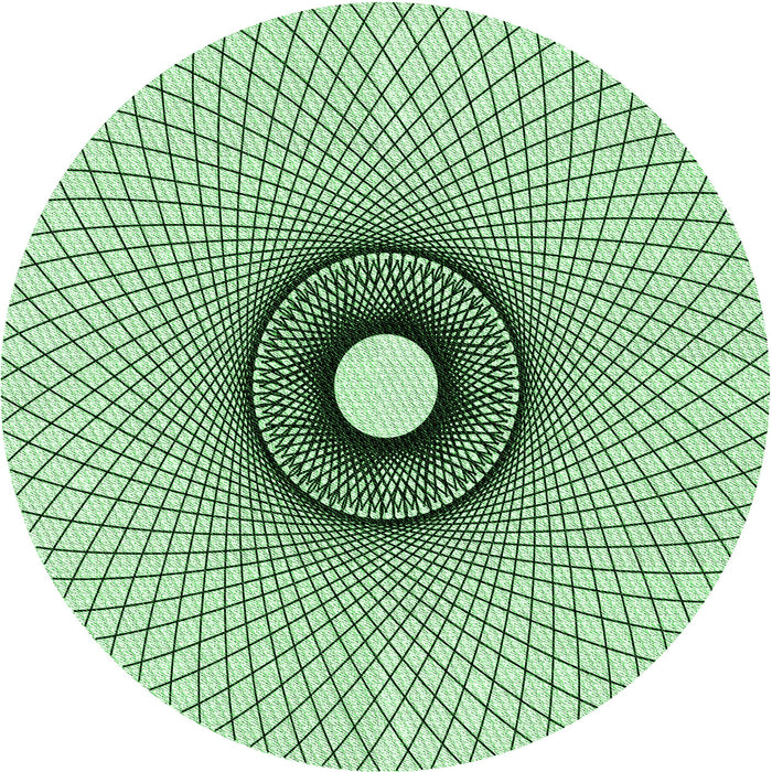 Square Patterned Mint Green Rug, pat774grn