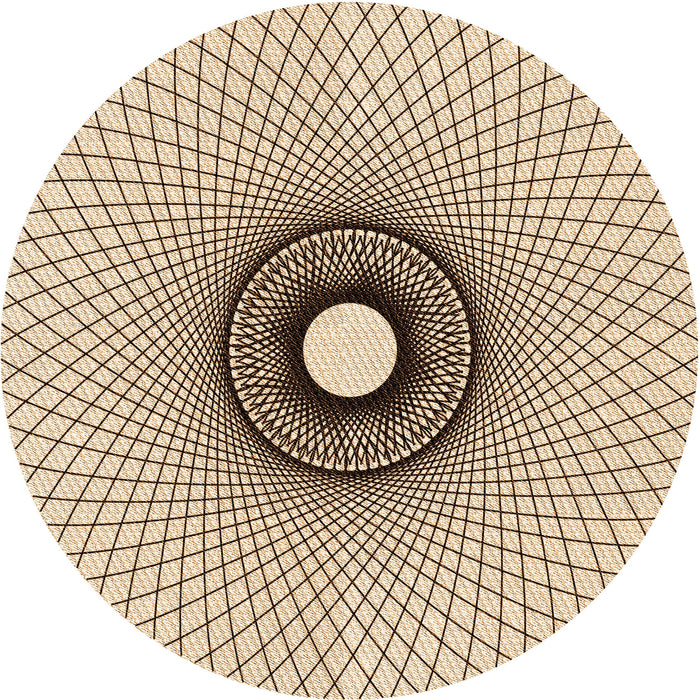 Square Patterned Light Brown Rug, pat774org