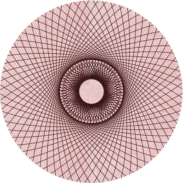 Square Patterned Red Rug, pat774rd