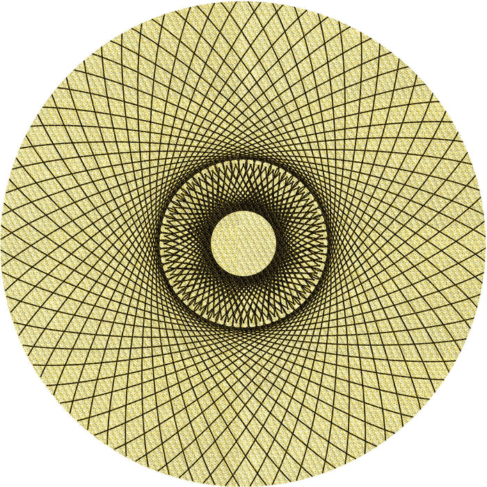 Square Patterned Sun Yellow Rug, pat774yw