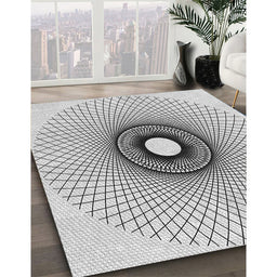 Patterned Off-White Novelty Rug in Family Room, pat774