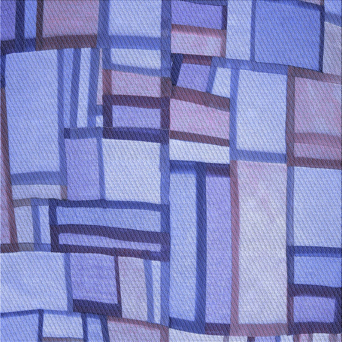 Round Patterned Sky Blue Rug, pat775blu