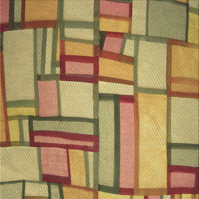 Round Patterned Light Brown Rug, pat775brn