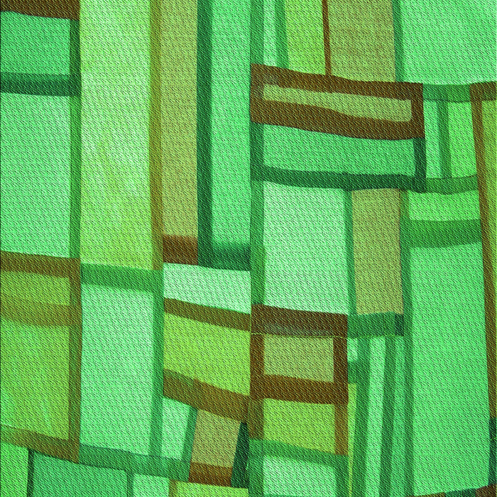 Patterned Dark Lime Green Rug, pat775grn