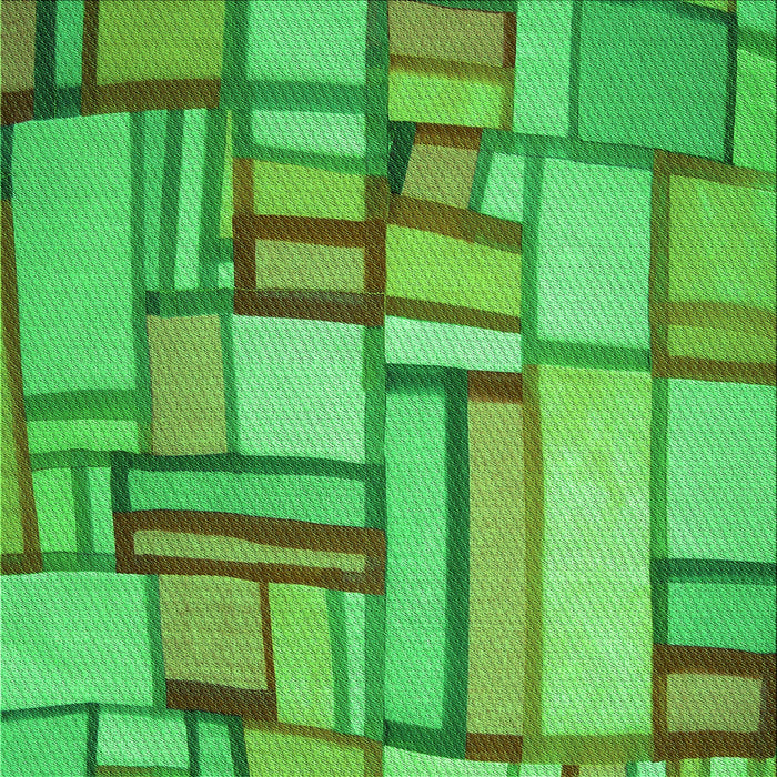 Round Patterned Dark Lime Green Rug, pat775grn