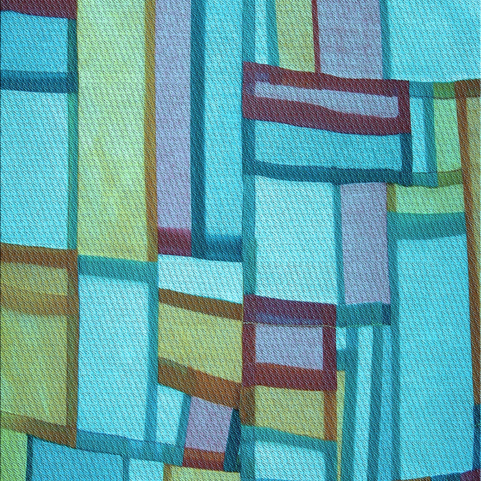 Patterned Sea Green Rug, pat775lblu