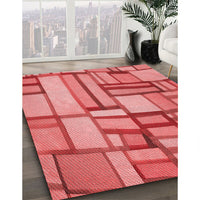 Patterned Red Rug, pat775rd