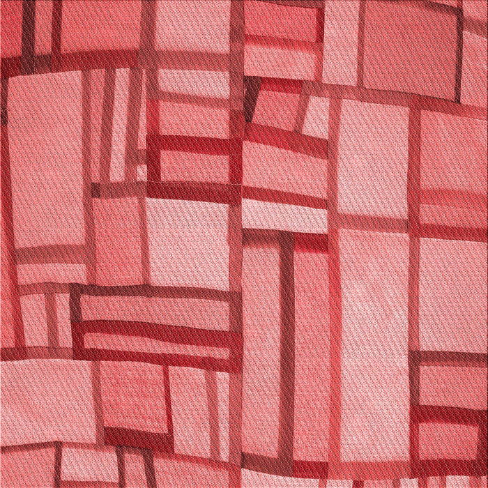 Round Patterned Red Rug, pat775rd