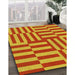 Machine Washable Transitional Neon Red Rug in a Family Room, wshpat776yw