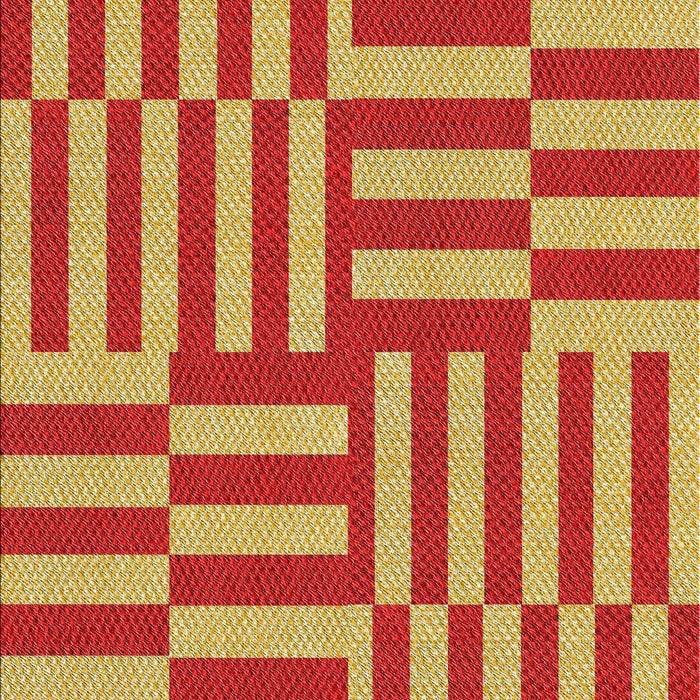 Patterned Red Novelty Rug, pat776