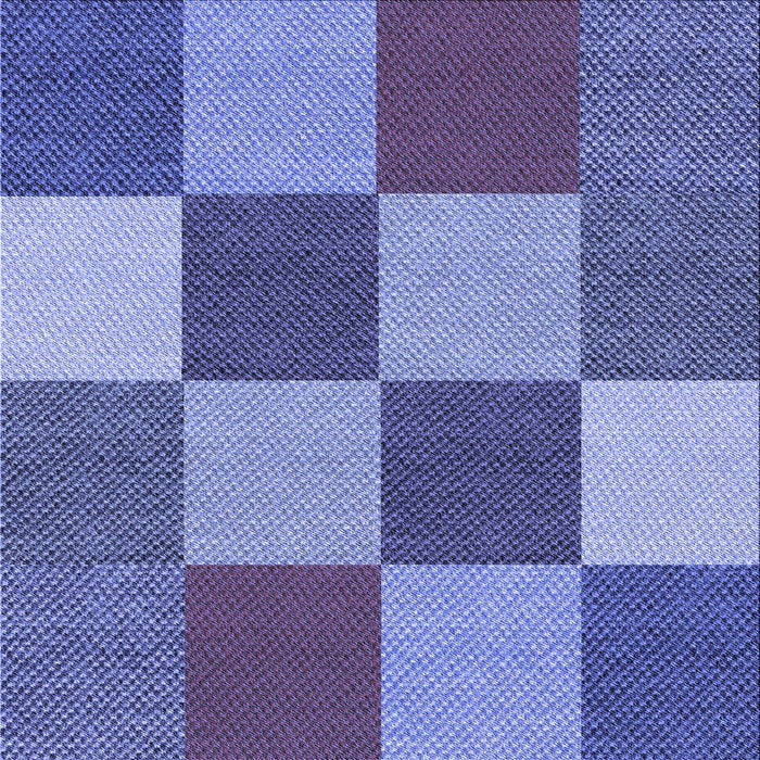 Round Patterned Sky Blue Rug, pat777blu