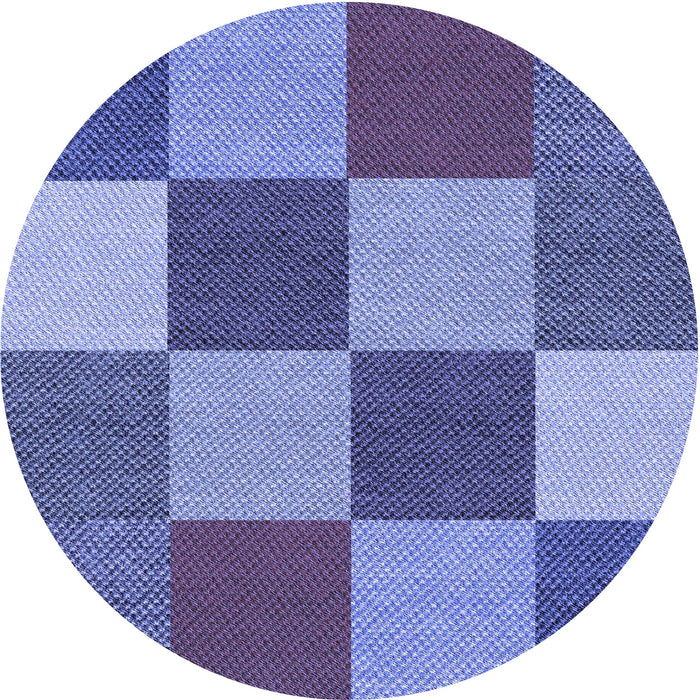 Square Patterned Sky Blue Rug, pat777blu