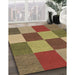 Patterned Metallic Gold Rug in Family Room, pat777brn