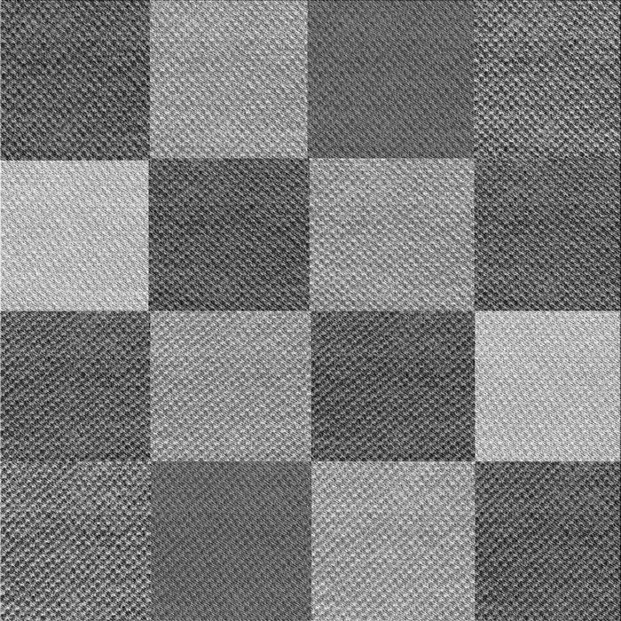 Round Patterned Dark Gray Rug, pat777gry