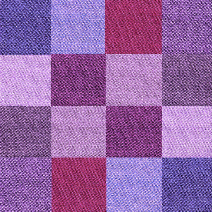 Round Patterned Dark Magenta Purple Rug, pat777pur