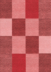 Machine Washable Transitional Red Rug, wshpat777rd