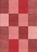 Machine Washable Transitional Red Rug, wshpat777rd