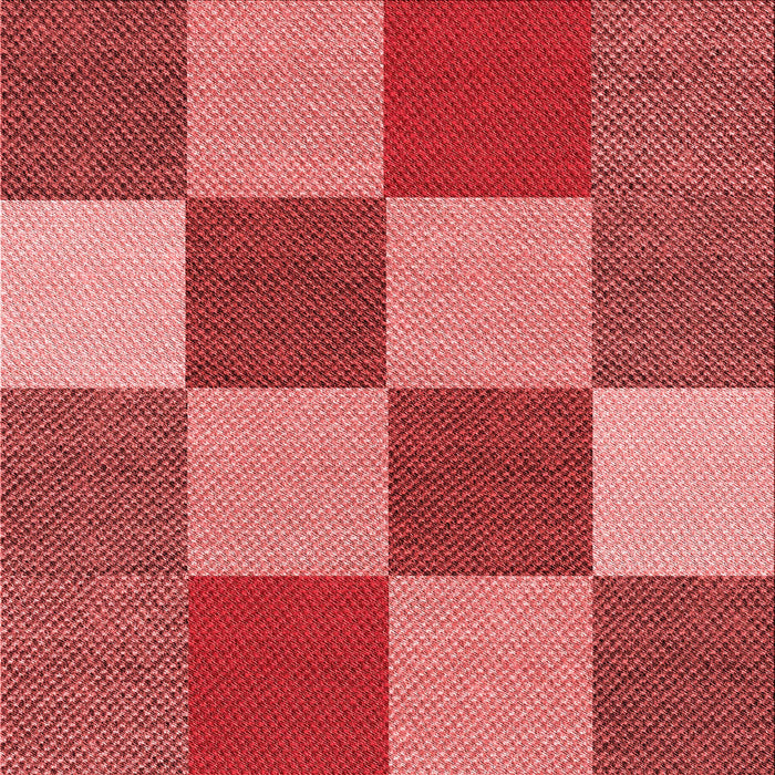 Round Patterned Red Rug, pat777rd