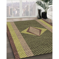 Patterned Dark Brown Rug, pat778brn