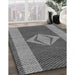 Machine Washable Transitional Dark Gray Rug in a Family Room, wshpat778gry
