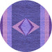 Square Patterned Amethyst Purple Rug, pat778pur